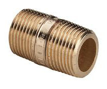 3/4" x 80 mm Nippelrør Rødgods Silicium Bronze