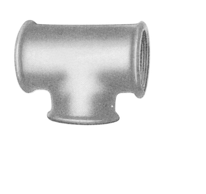 1/2" x 3/8" x 1/2" Galvaniseret tee