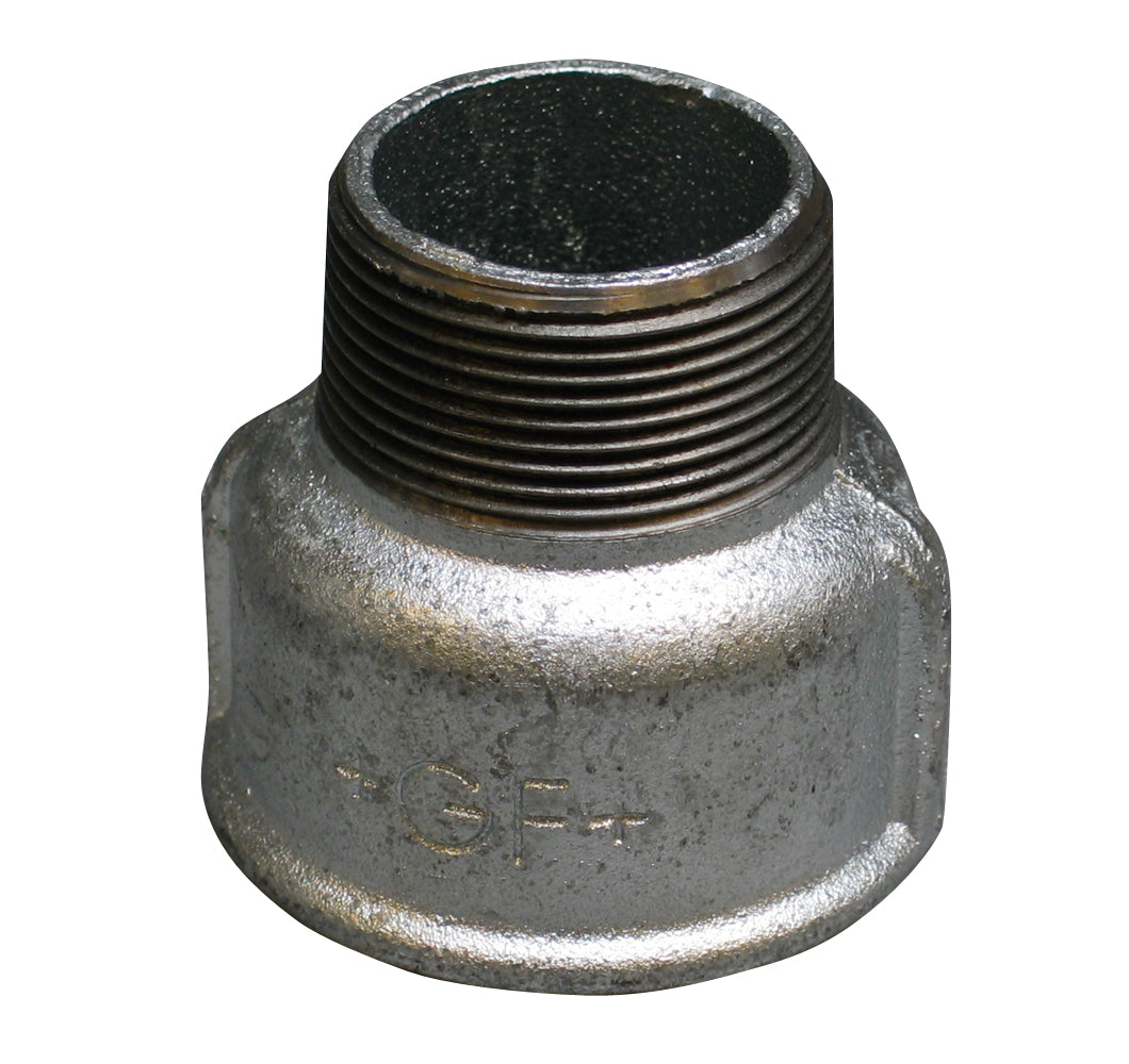 +GF+ SPIDSMUFFE GALV. 3/4X1/2