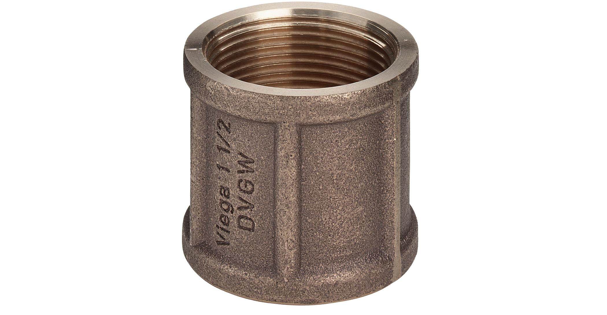 1.1/4" Muffe Rødgods Silicium Bronze