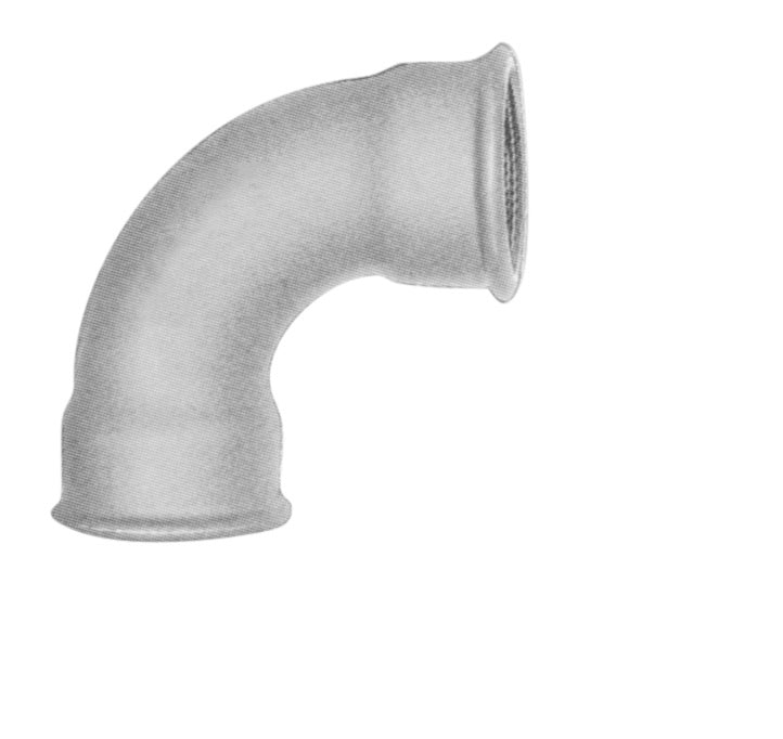 1/2" Galvaniseret bøjning 90° muffe/muffe