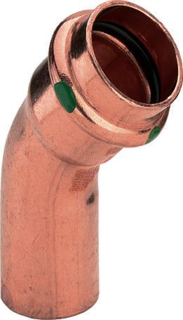 12 mm Bøjning 45° muffe/nippel Profipress