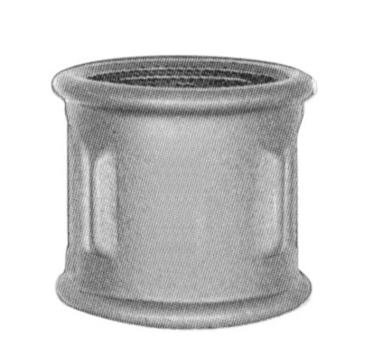 1/2" Galvaniseret randmuffe