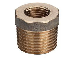 1.1/4" x 3/4" nippelmuffe, rødgods Silicium Bronze