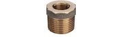 1.1/2" x 1" nippelmuffe, rødgods Silicium Bronze