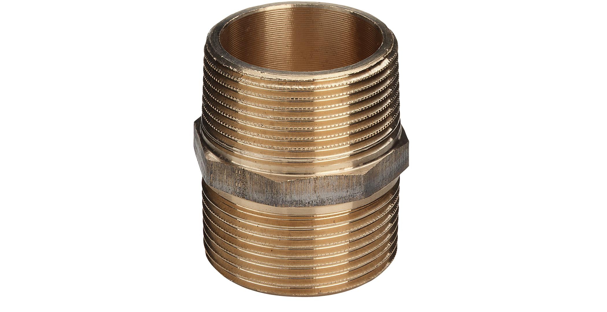 1.1/4" Brystnippel Rødgods Silicium Bronze