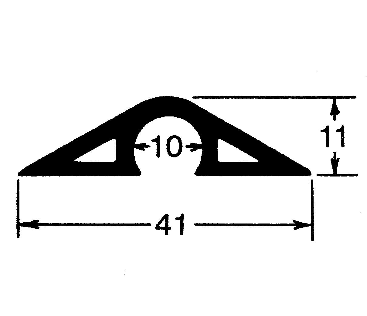 GULVKANAL 41X11 PERLEGRÅ 2 METER