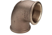 3/4" Vinkel 90° muffe/muffe Rødgods Silicium Bronze