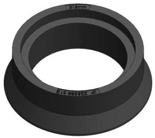 Lauridsen 315 mm kegle med fals, genbrugsplast, 40 t