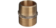 1.1/2" Brystnippel Rødgods Silicium Bronze