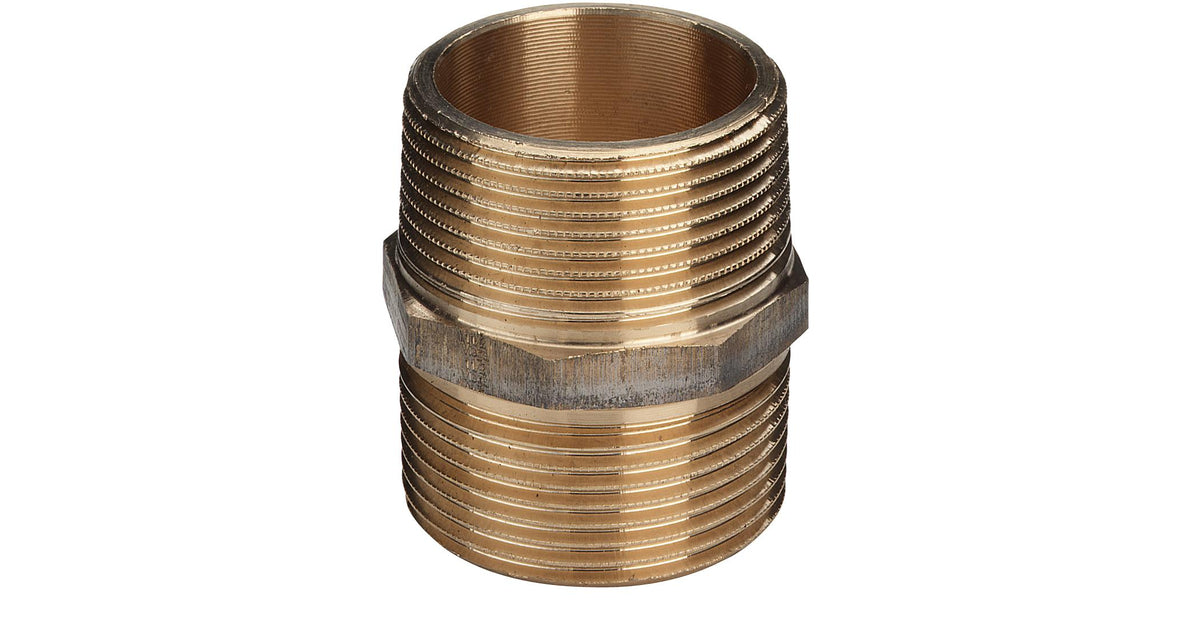 1.1/2" Brystnippel Rødgods Silicium Bronze