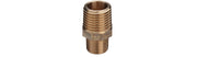 1.1/4" x 3/4" Brystnippel Rødgods Silicium Bronze