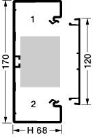 Tehalit BR 70170/1 Perle hvid kanalbund