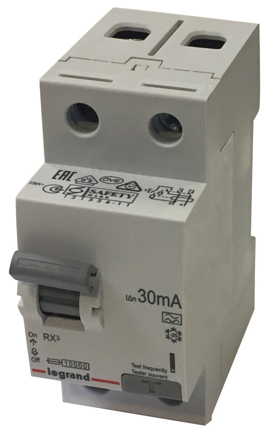 RX3 RCCB fejlstrømsafbryder 25A 2pol 30mA type-A 2M 10KA