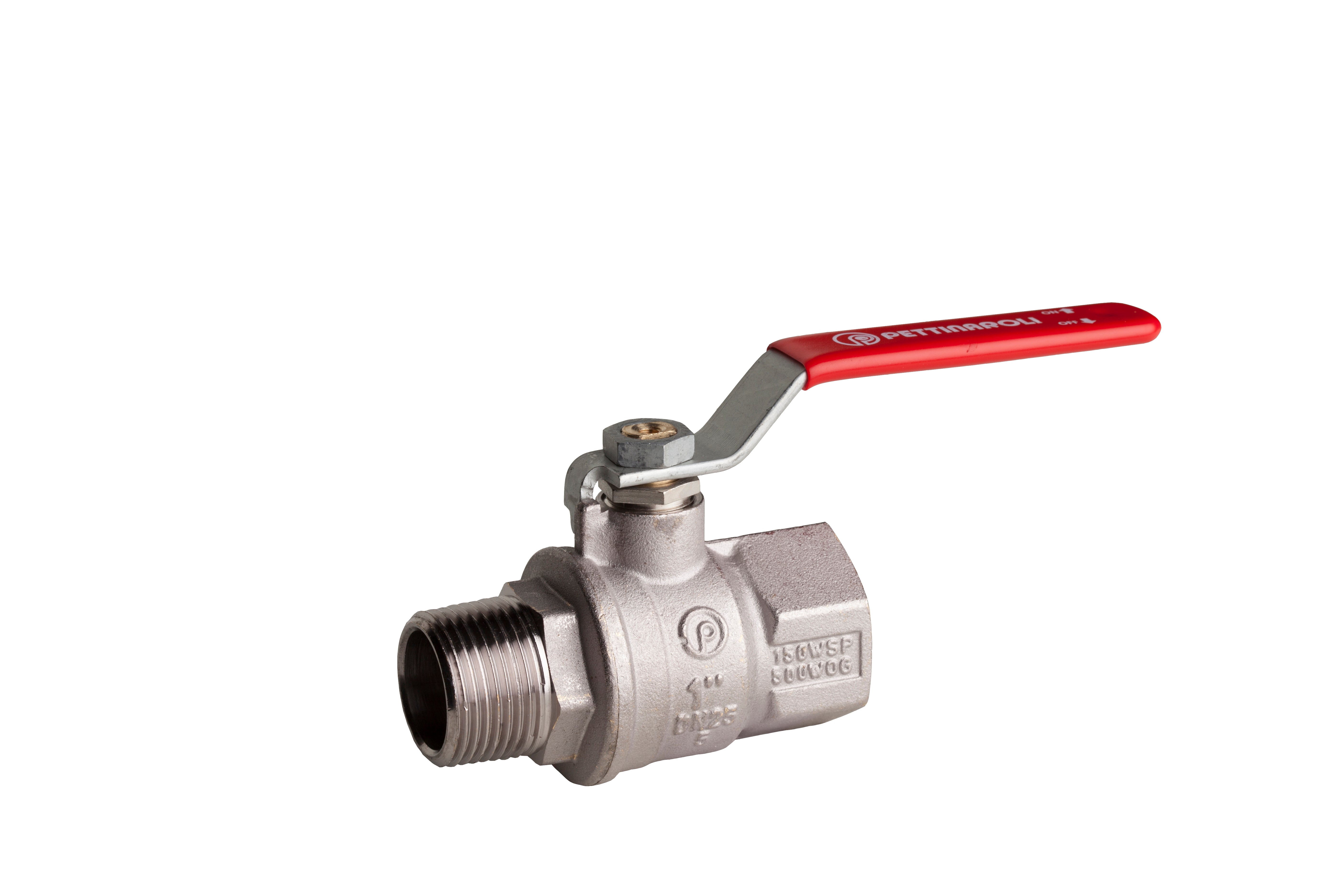 Pettinaroli 1.1/2" TEA kuglehane med standardgreb, muffe/nippel