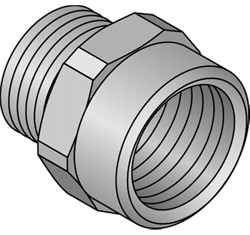 Uponor Uni-C kompressions-overgang muffe MLC G1/2"MT-Rp1/2"FT