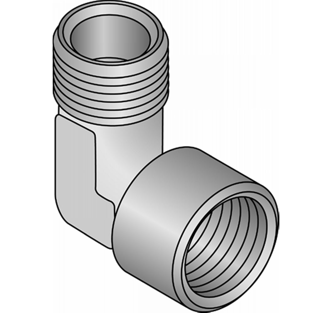 Uponor Uni-C kompressions-vinkel muffe MLC G1/2"MT-Rp1/2"FT