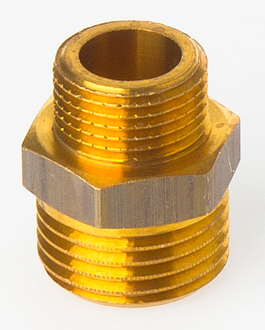 2" x 1.1/2" Brystnippel Messing Afzinkningsfri