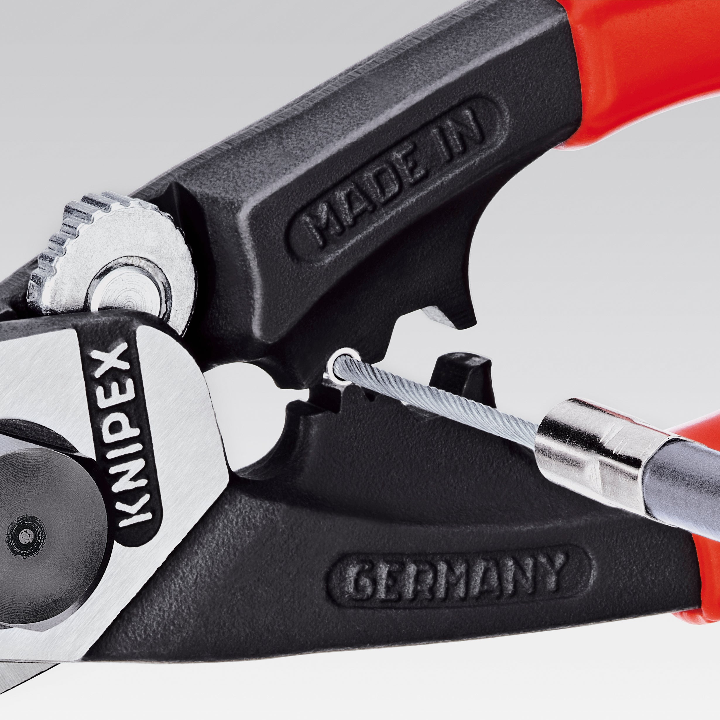 KNIPEX stålwiresaks, 190 mm, ø 2,5 mm - ø 7 mm