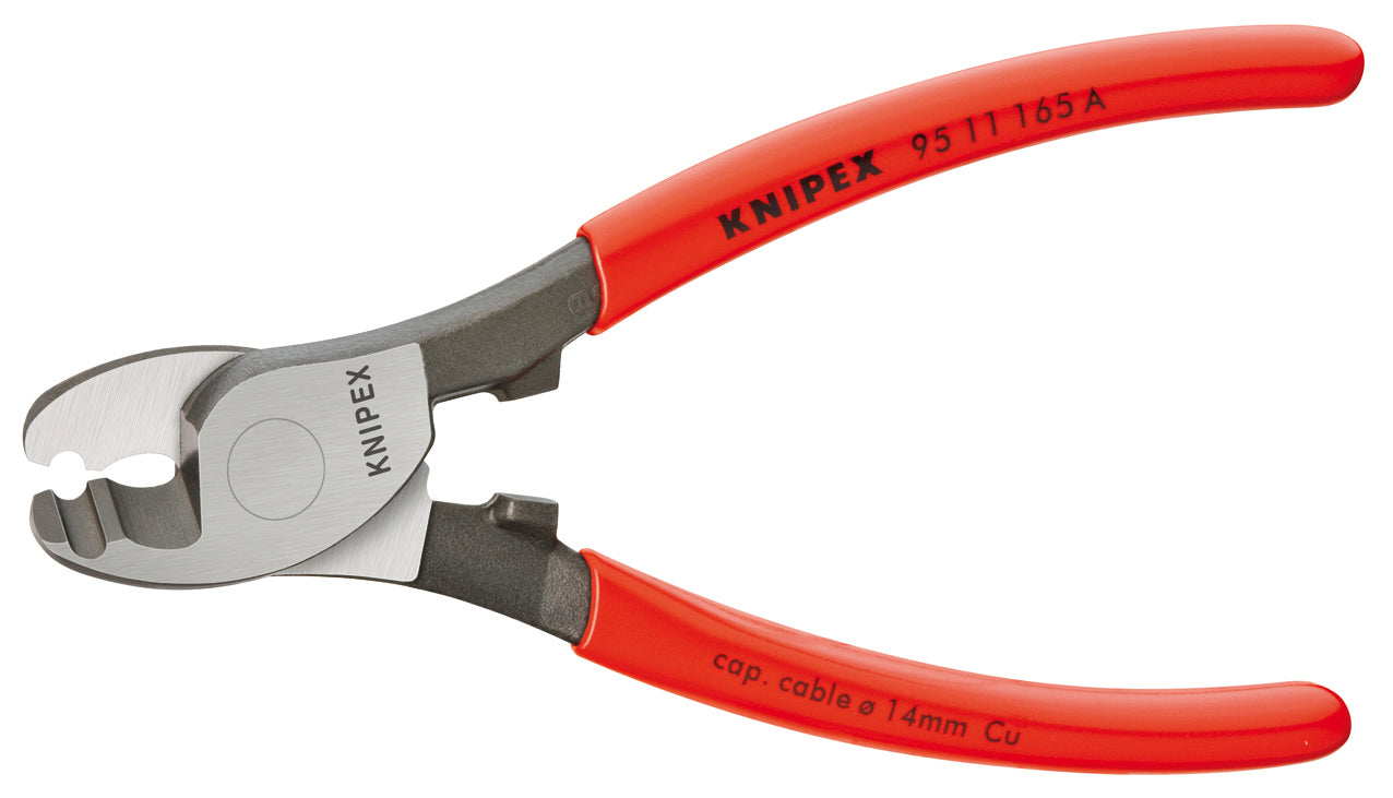KNIPEX kabelsaks 95 11 165A, 180° vendbar, 165 mm