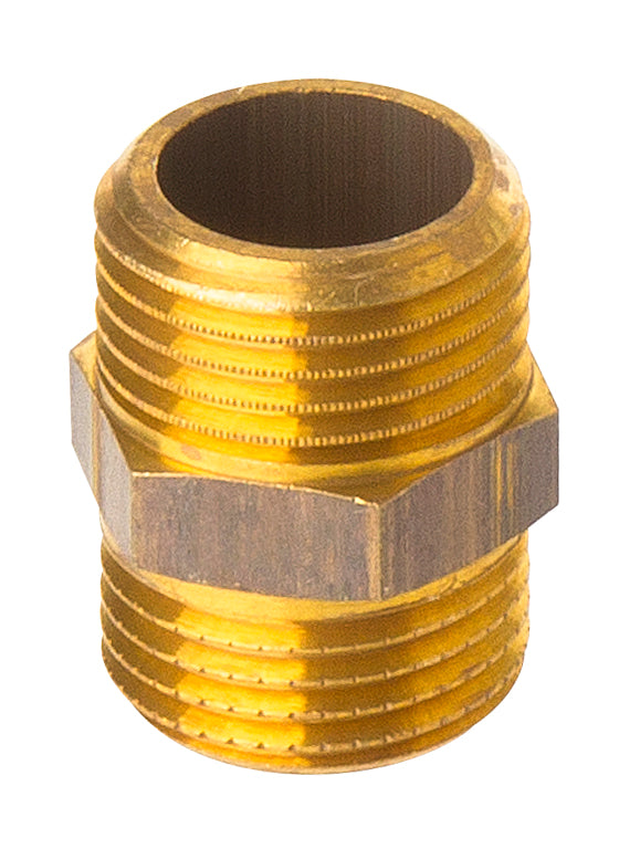 1.1/4" afzinkningsfri messingbrystnippel