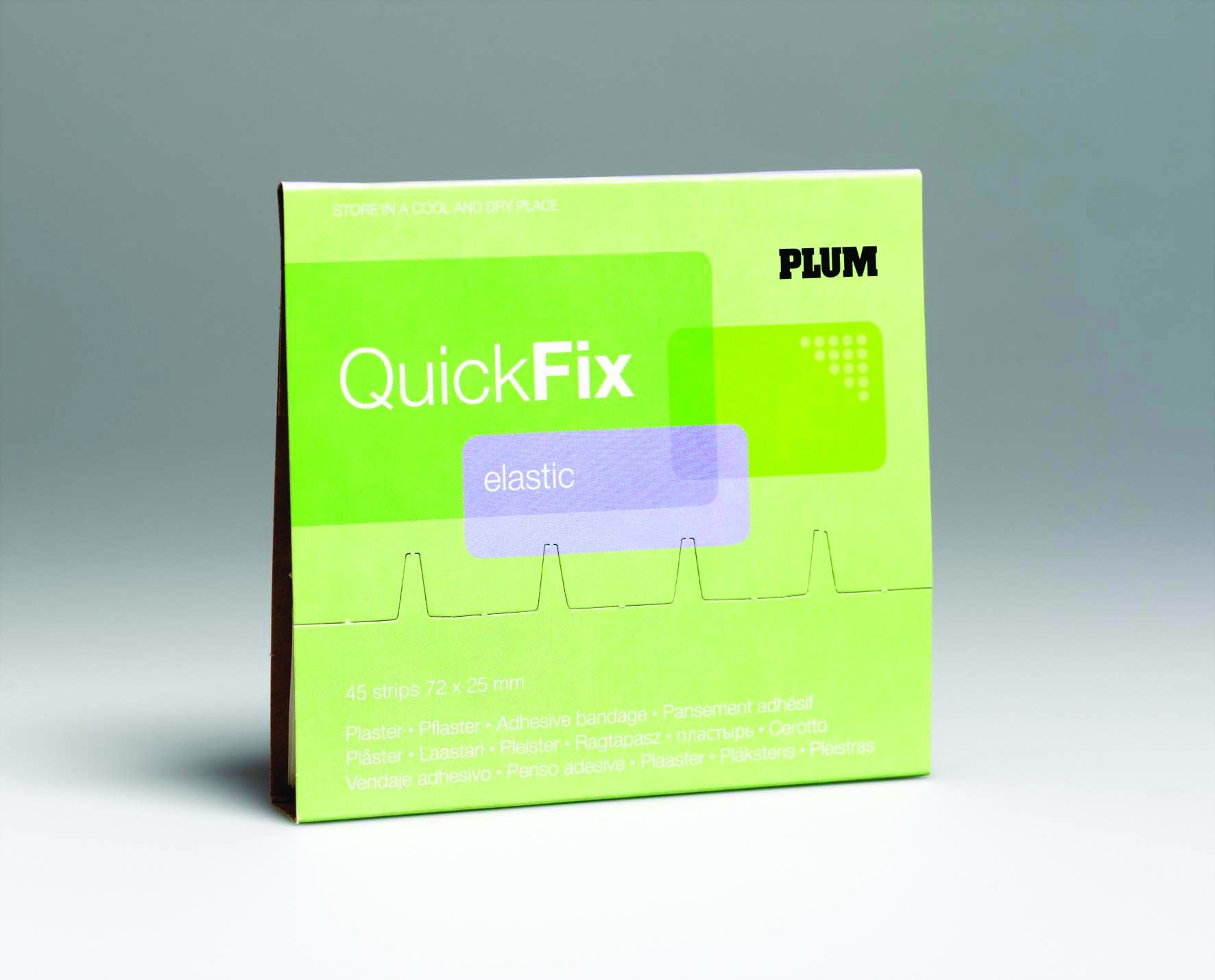 QuickFix elastic plasterrefil til plasterdispenser, 45 stk.