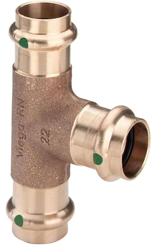 22 x 18 x 18 mm Sanpress T-stykke