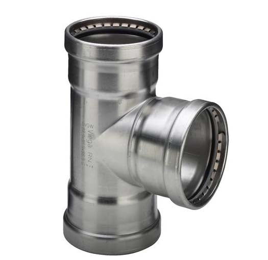 76,1 x 54 x 76,1 mm Sanpress Inox T-stykke