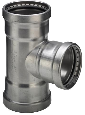 76,1 x 54 x 76,1 mm Sanpress Inox T-stykke