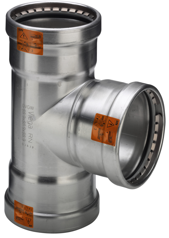 76,1 mm Sanpress Inox T-stykke