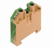 WDU gennemgangsklemme 16mm² g/g for dinskinne