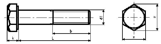 M16X80MM BOLT DIN 931 V.GALV.