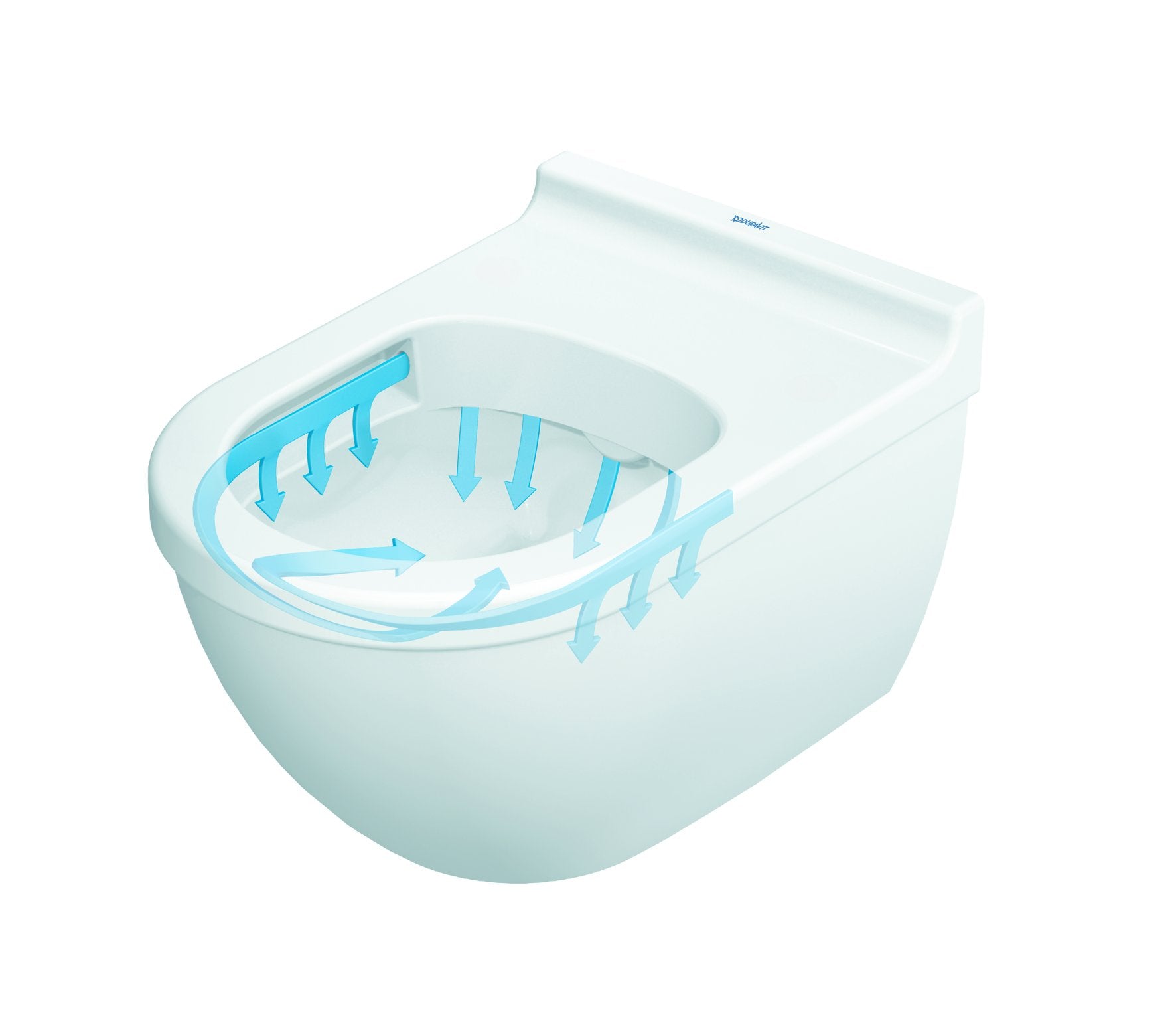 DURAVIT Starck 3 vægtoilet med åben skylle-rand og sæde med softclose