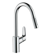 Hansgrohe Focus M41 køkkenarmatur 240 med udtræksbruser, 2jet, krom