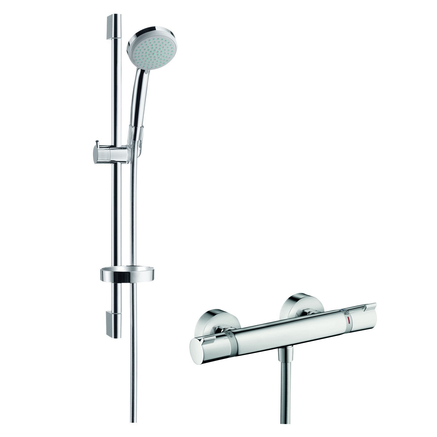 Hansgrohe Croma 100 Vario brusersæt m/Ecostat Comfort termostat, krom