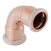 18 mm Bøjning CU 90° muffe/muffe Mapress