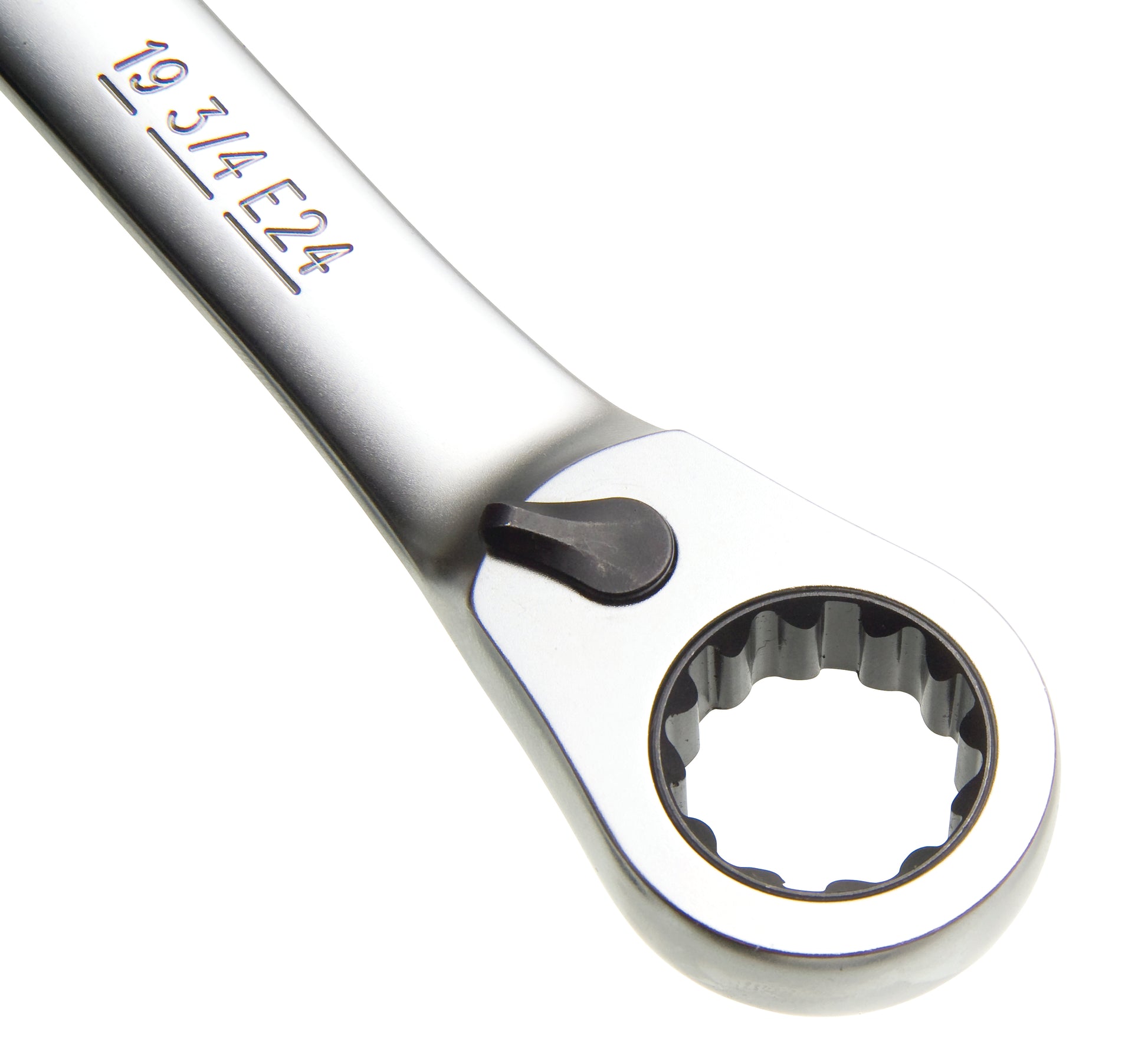 Ring-gaffelnøgle med skralde, 19 mm