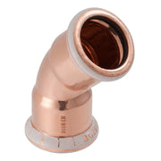 22 mm Bøjning CU 45° muffe/muffe Mapress