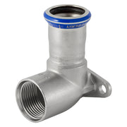 18mm x 1/2" Dækvinkel RF 90° muf/muf Mapress RF