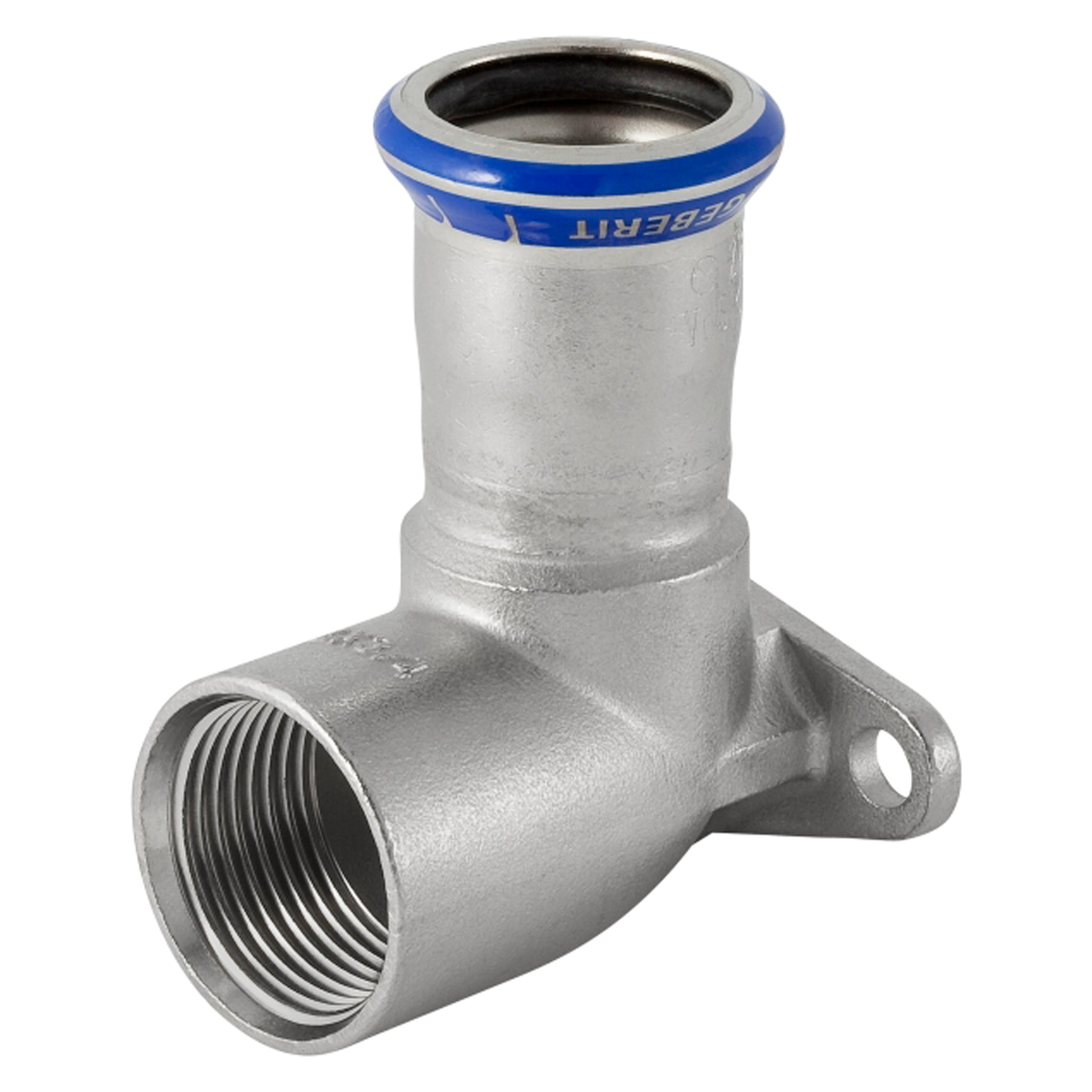 18mm x 1/2" Dækvinkel RF 90° muf/muf Mapress RF