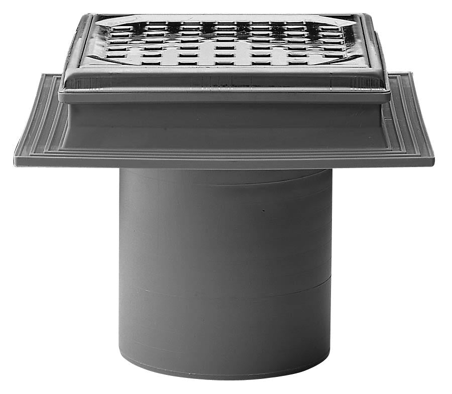 Maxiflex 110 mm afløbsskål til beton, uden studs, lodret