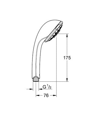 Grohe Relexa håndbruser Five
