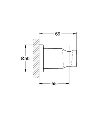 Grohe Rainshower håndbruserholder
