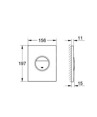 Grohe Nova Cosmopolitan Trykplade