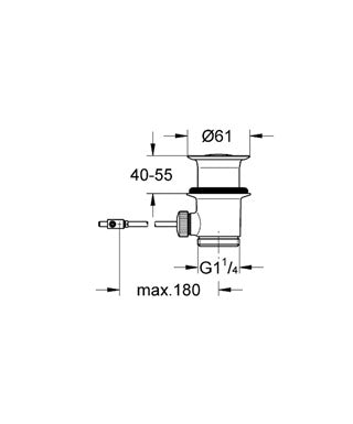 Grohe bundventil komplet