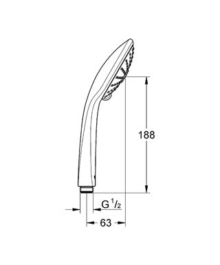 Grohe Euphoria 110 massage håndbruser
