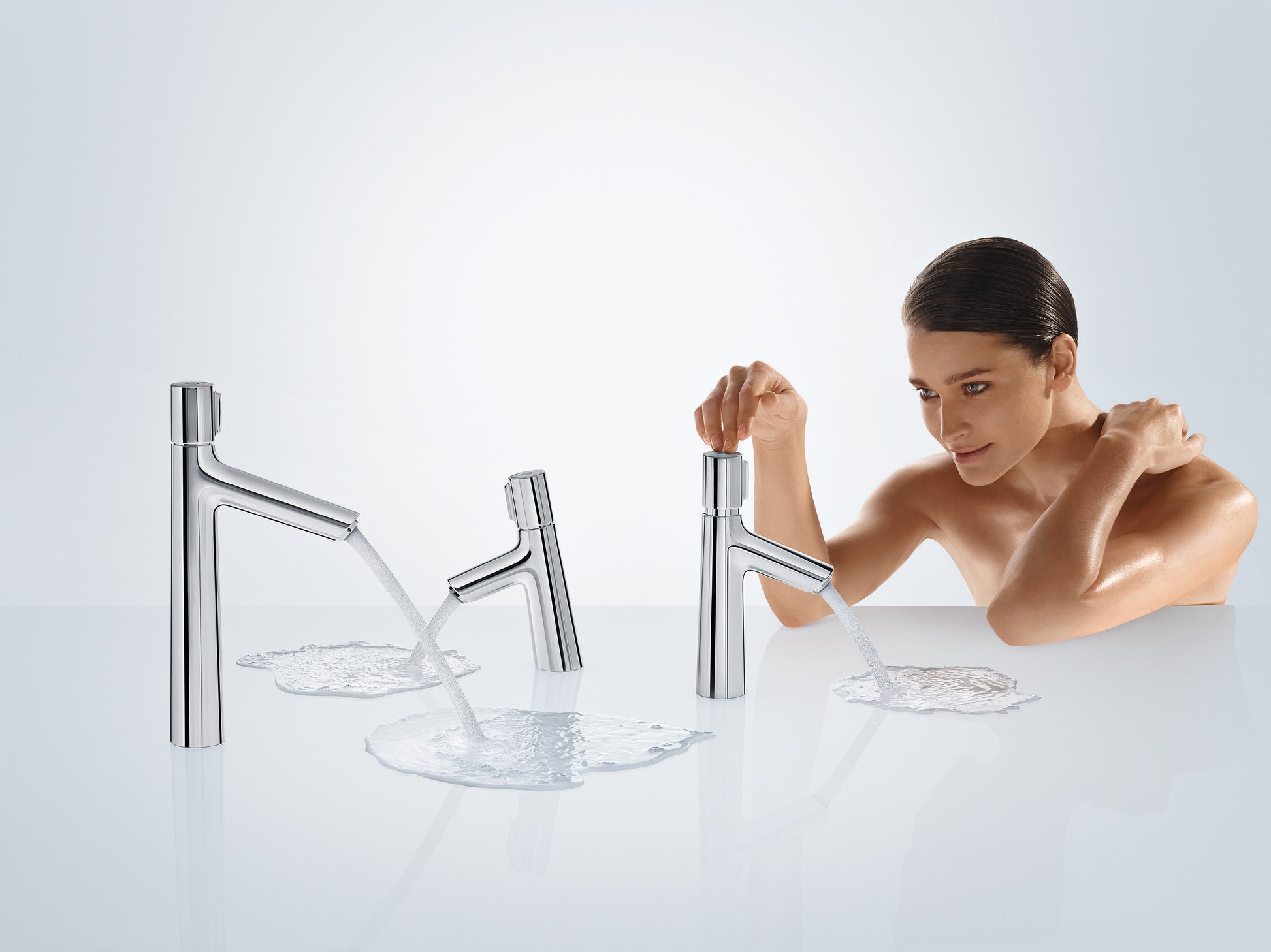 Hansgrohe Talis Select S håndvaskarmatur 80 med løft-op BV, krom