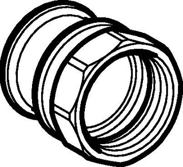 Geberit Mapress FZ Overgang 28mm x 1", muffe/muffe