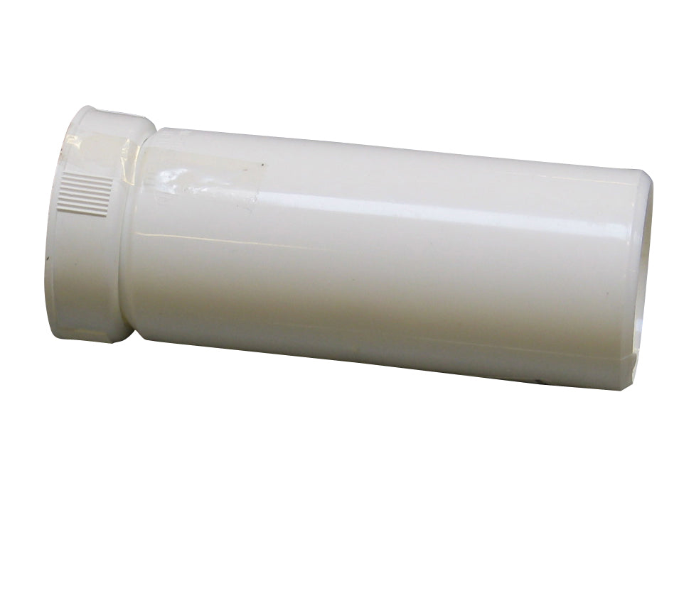 50 mm x 1.1/2" Tilslutningsrør med gevind hvid