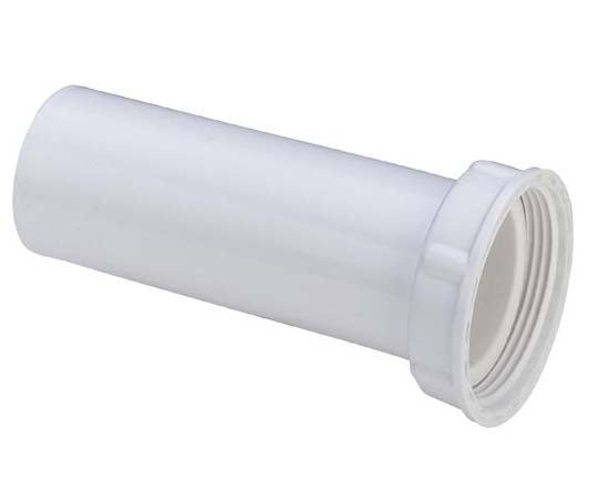 50 mm x 1.1/2" Tilslutningsrør med gevind hvid